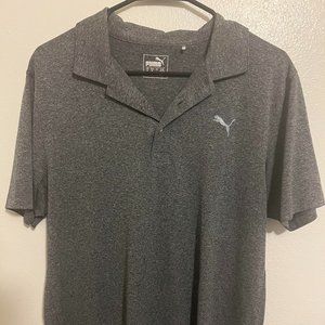 Light Grey heathered Puma Golf Polo Size: medium